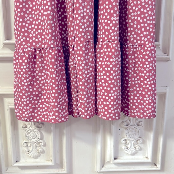 NEW: Ladies Flirty Bohemian Floral Printed V-Neck LongSleeves Midi Dress 3X - Picture 8 of 15